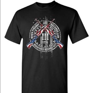 When Tyranny Becomes Law Resistance Becomes Duty T-shirt 2nd Amendment NRA Rifle